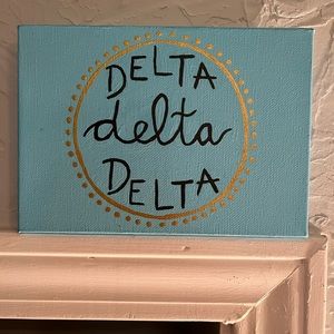 Tri Delta canvas